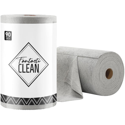 Microfiber Tear-Away Cleaning Cloth Roll -60 Pack