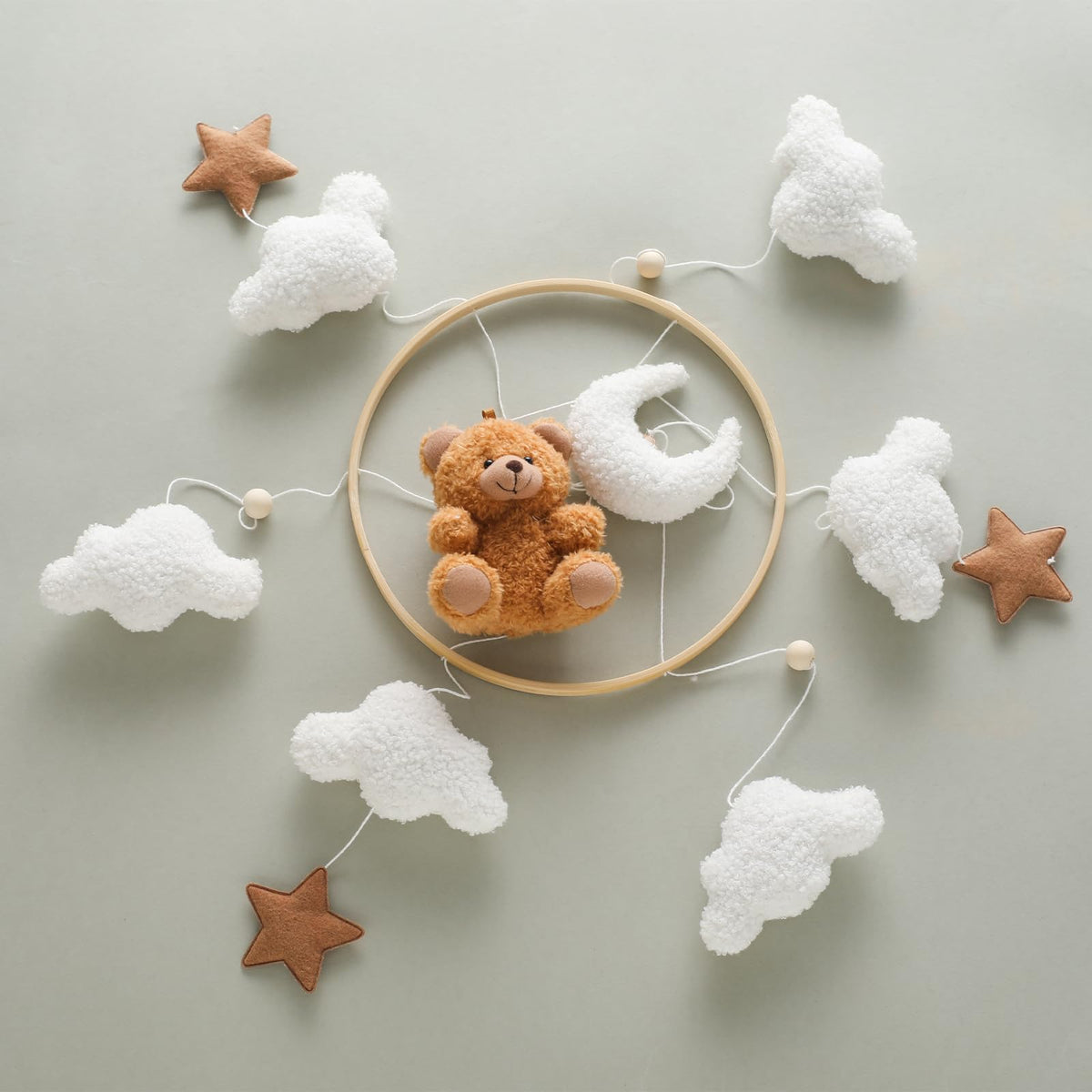 Plush Safari Animal Baby Mobile for Crib