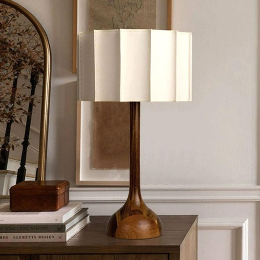 Solid Wooden Floor or Table Lamp