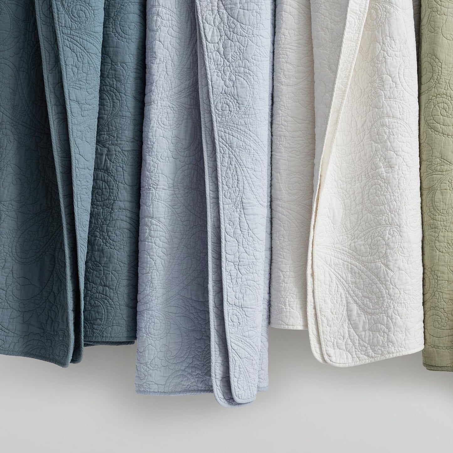 100% Cotton Scallop Quilt Set
