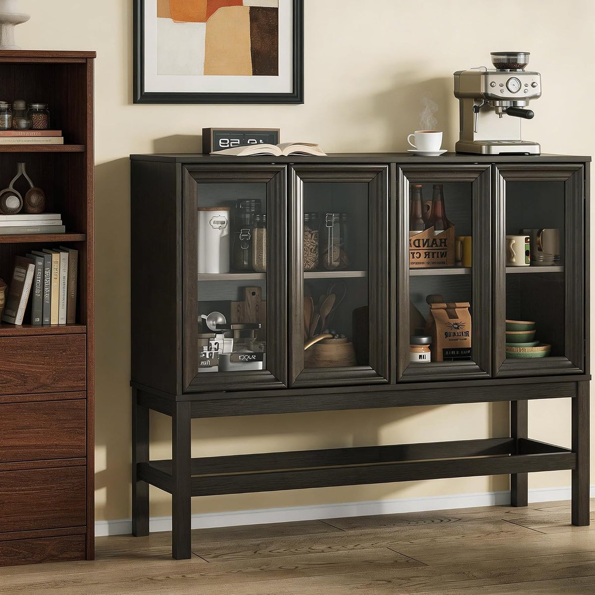 Mid-Century Modern Sideboard Buffet Cabinet with Storage