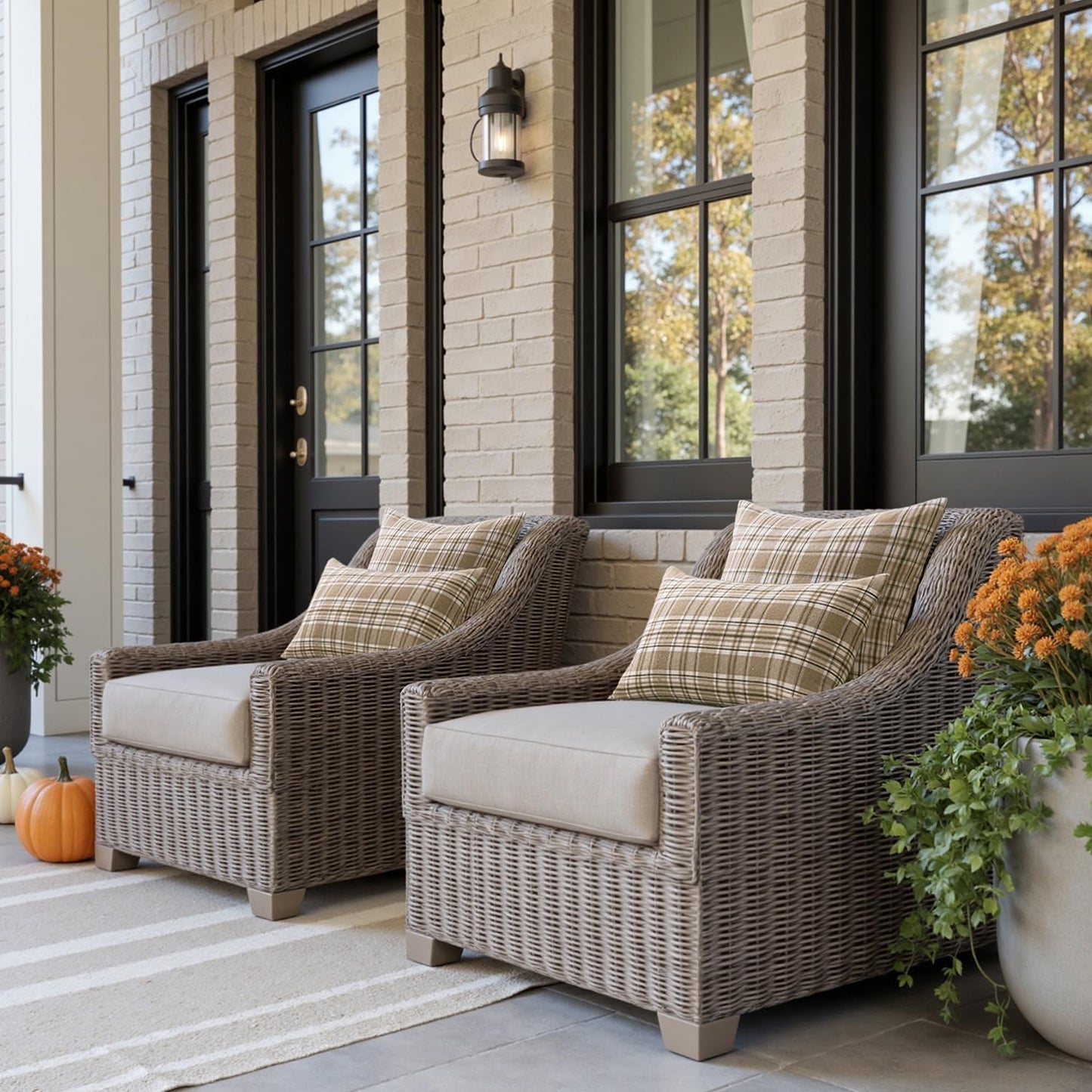 Fall Plaid Pillow Covers