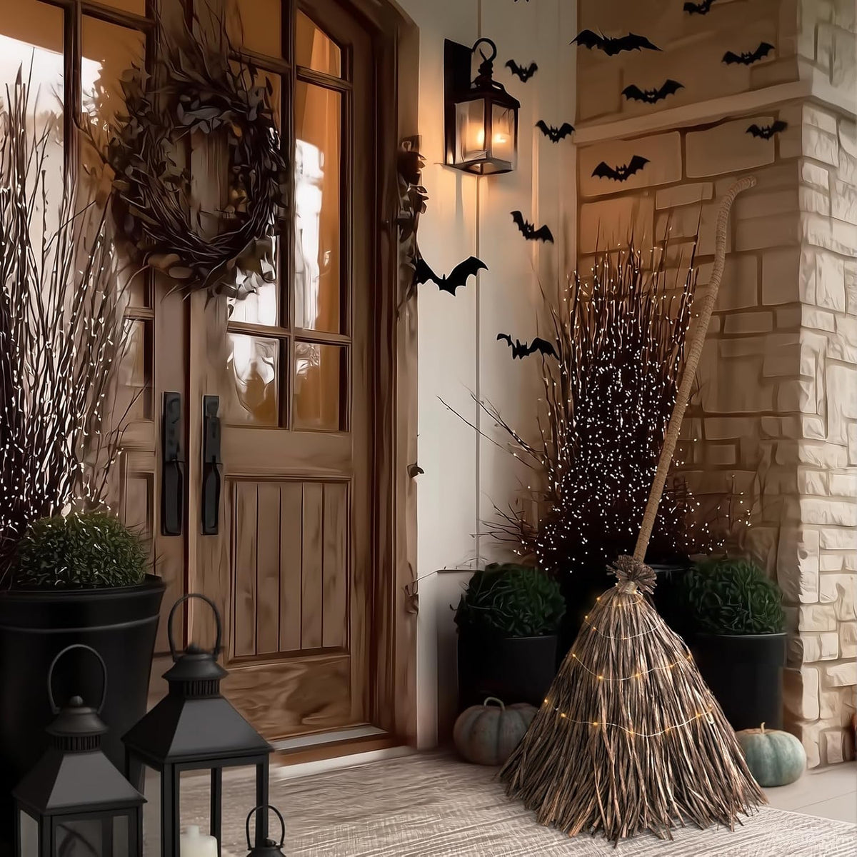 5.5 Ft Giant Light-Up Witches Broom