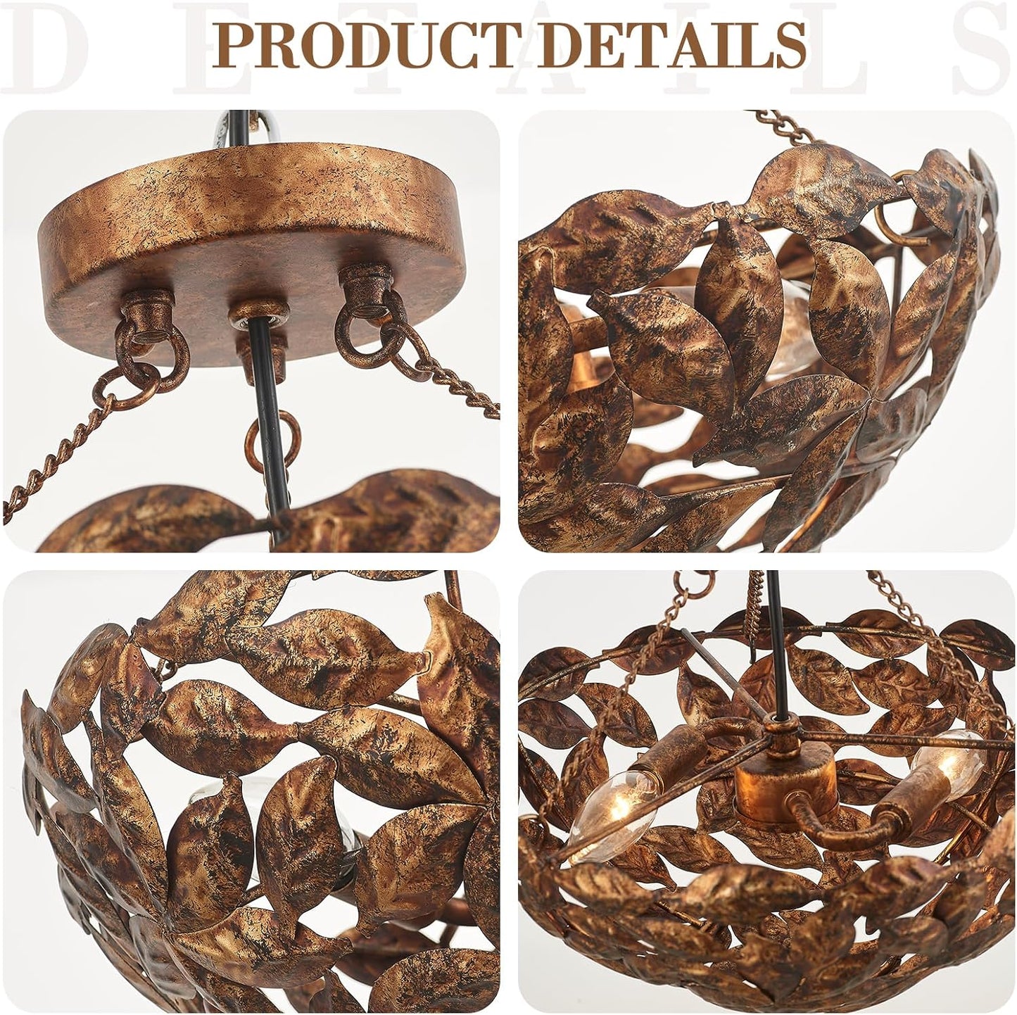 Vintage Flush Mount Ceiling Light