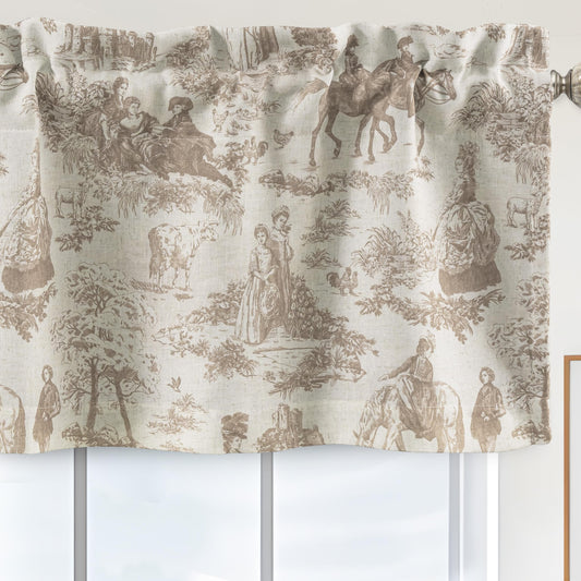 Linen Blackout Valance Window Curtain