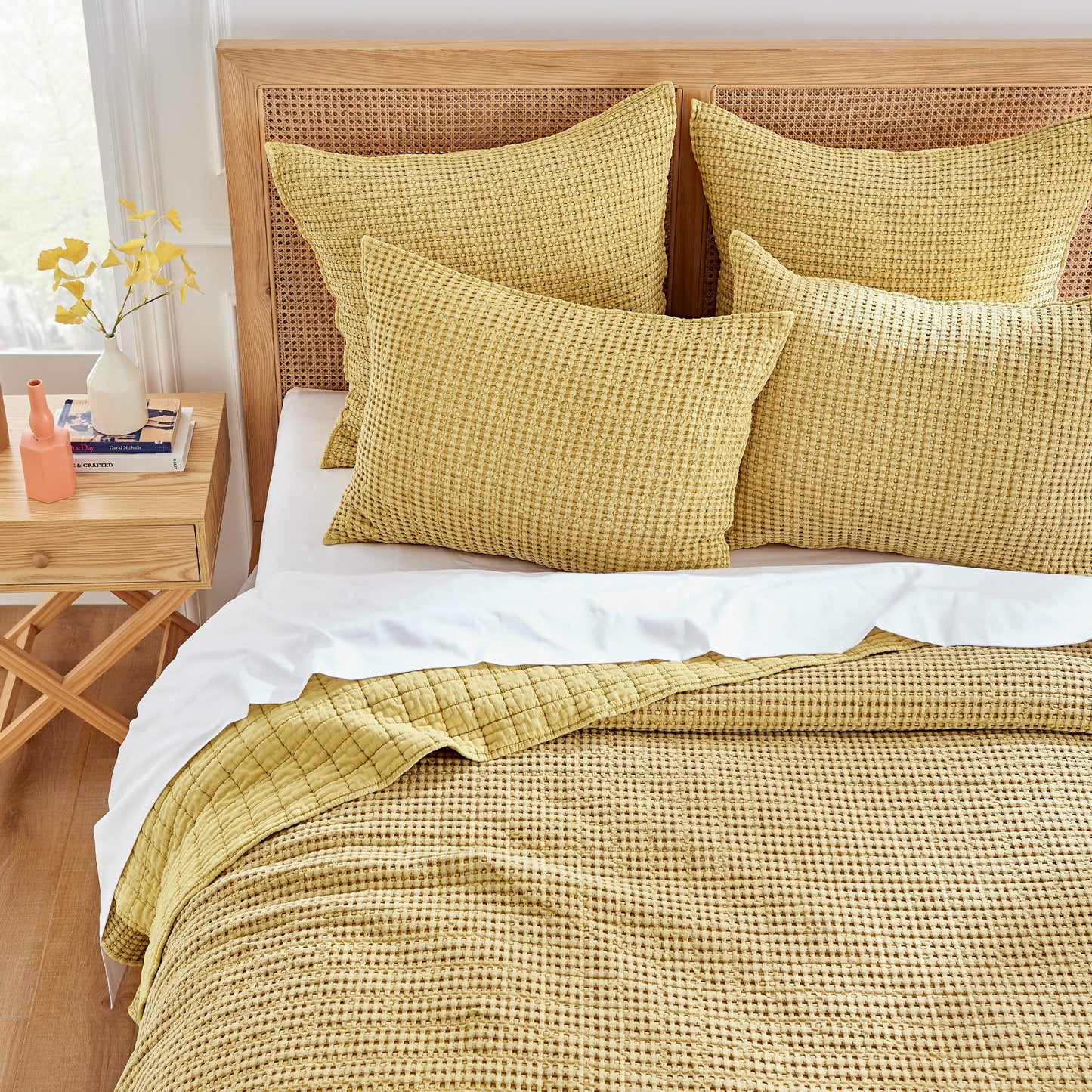 Levtex Home Mills Waffle King/Cal King Quilt Set (106x92in) with 2 Pillow Shams