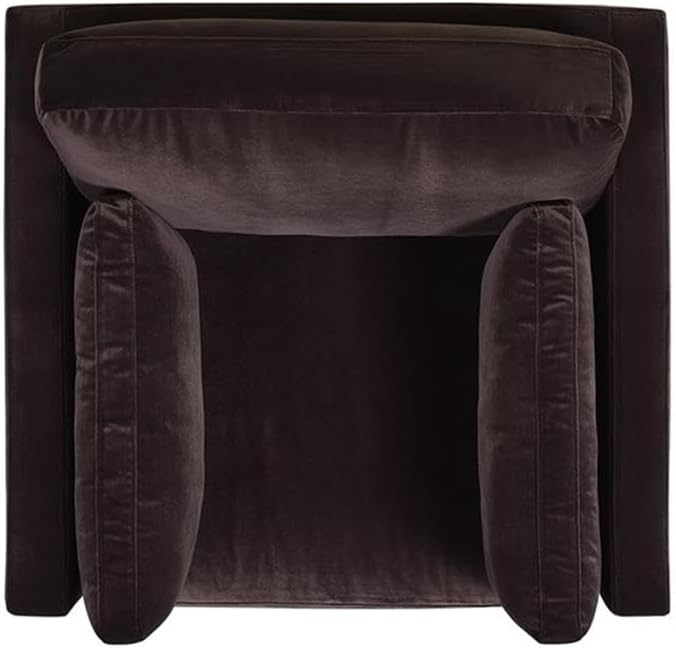 36" Modern Arm Chair, Performance Velvet