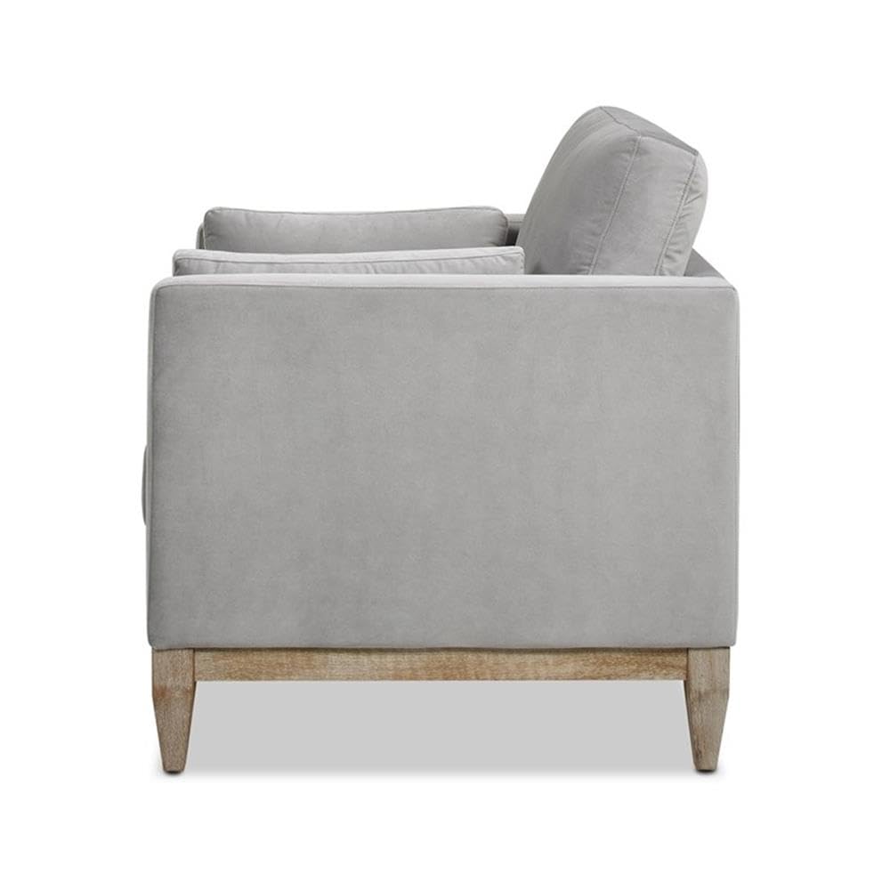 36" Modern Arm Chair, Performance Velvet