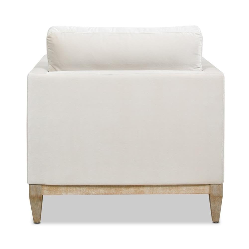 36" Modern Arm Chair, Performance Velvet