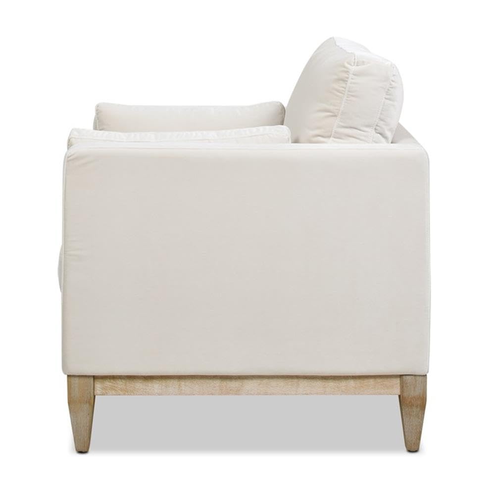 36" Modern Arm Chair, Performance Velvet