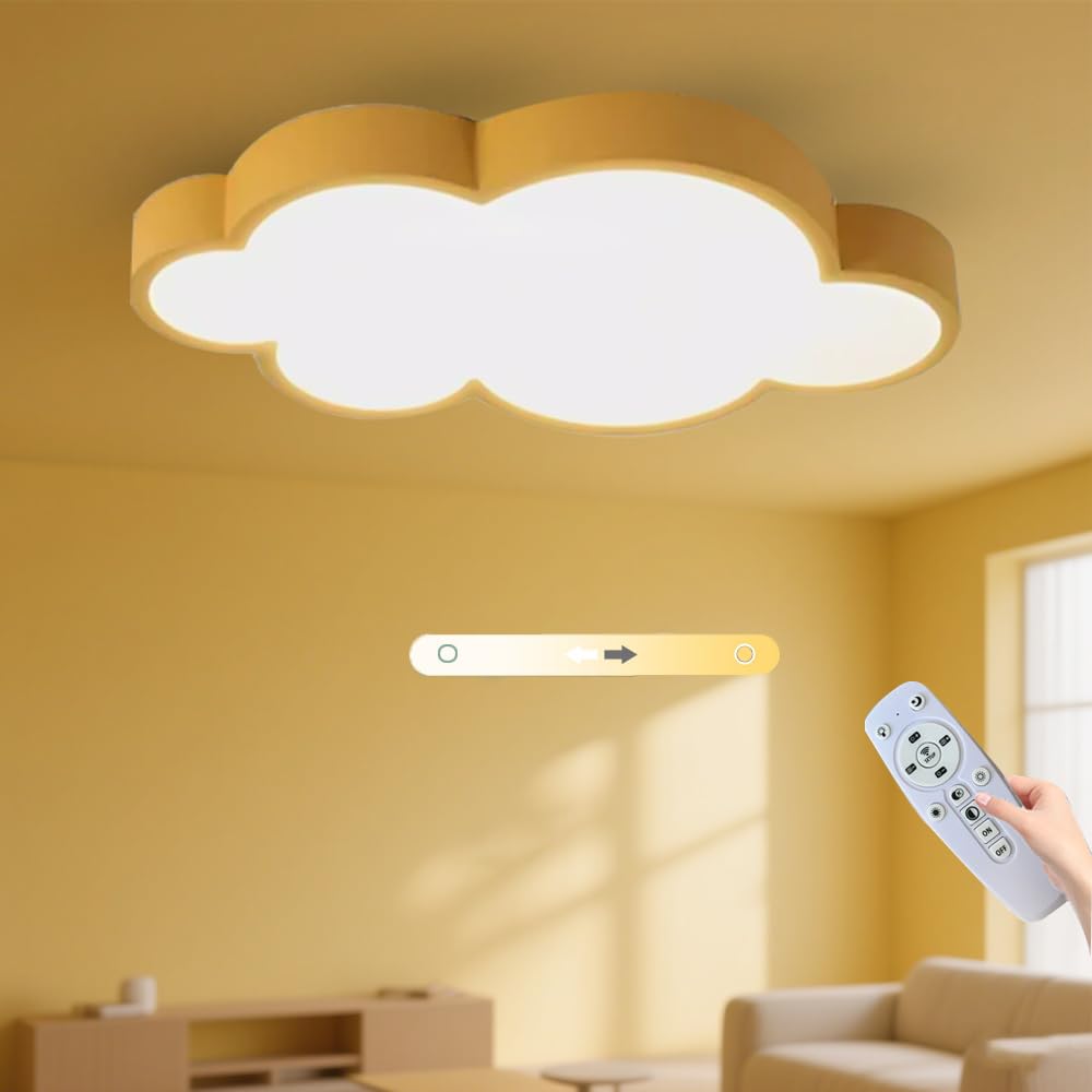 Cloud Shape Led Ceiling Light, with Remote Control