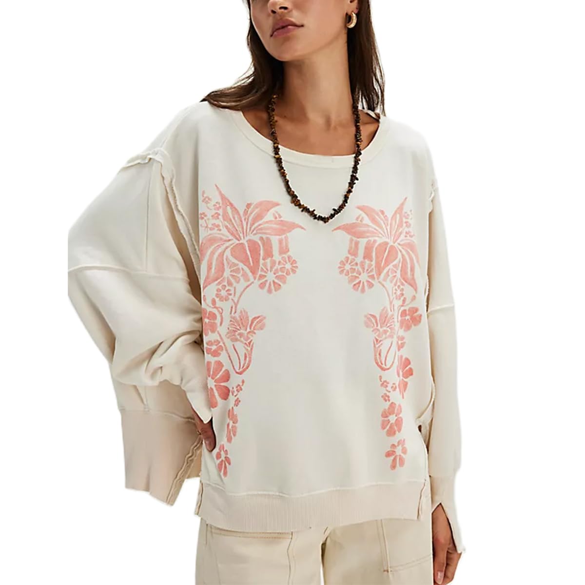 Womens Vintage Oversized Graphic Cute Crewneck Sweatshirt Y2k Loose Fit Aesthetic Retro Pullover Going Out Tops