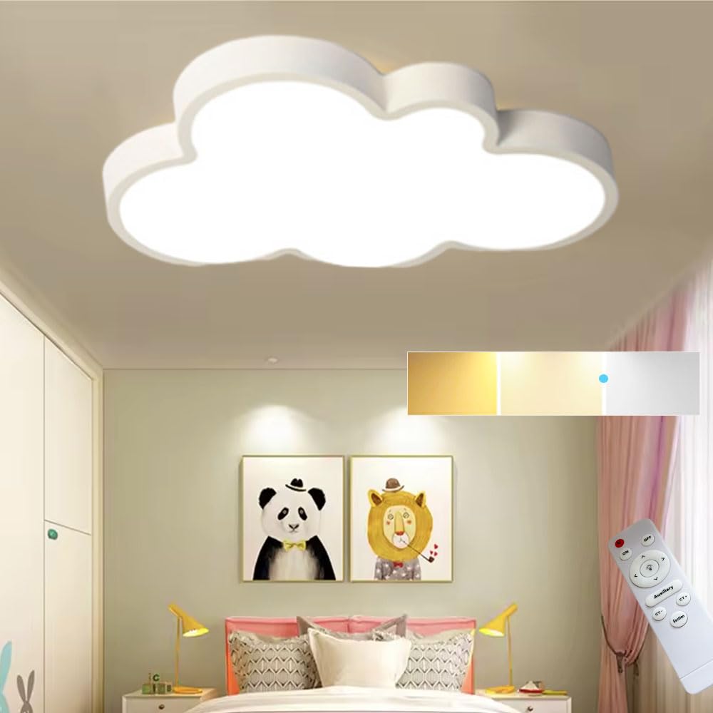 Cloud Shape Led Ceiling Light, with Remote Control