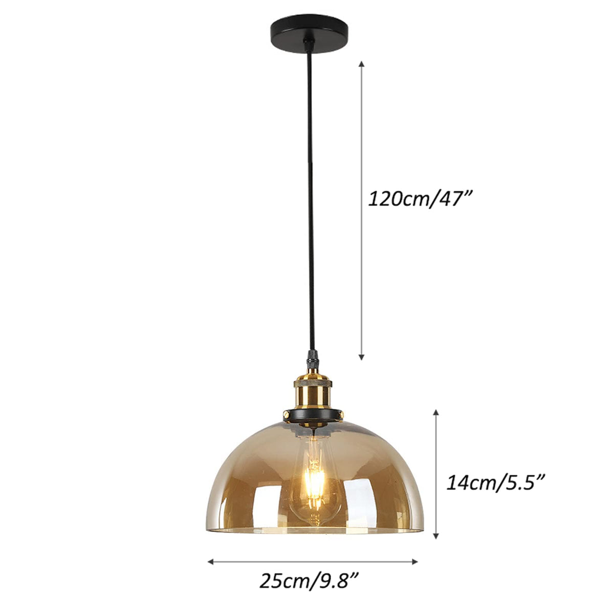 Industrial Vintage Round Pendant Lighting