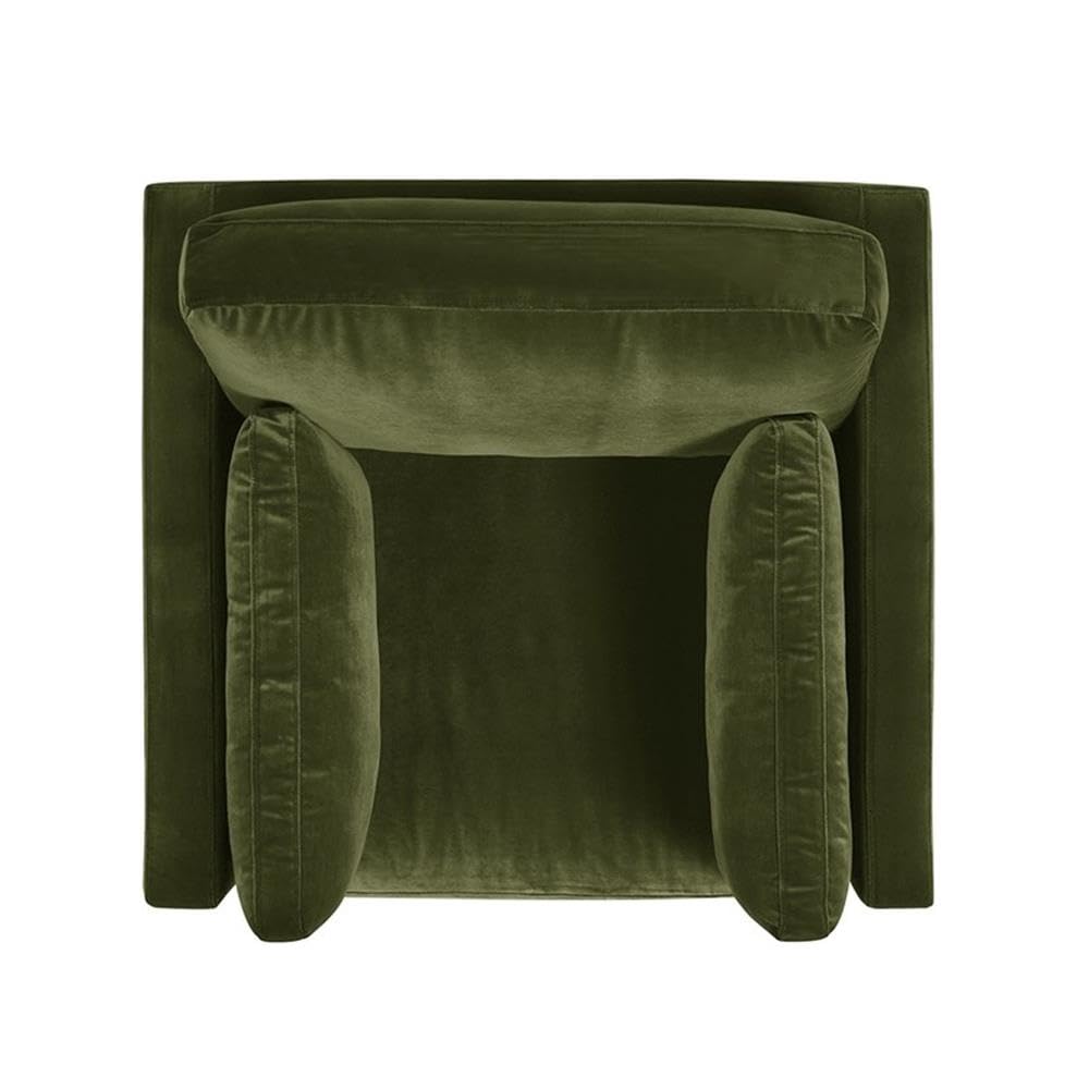 36" Modern Arm Chair, Performance Velvet