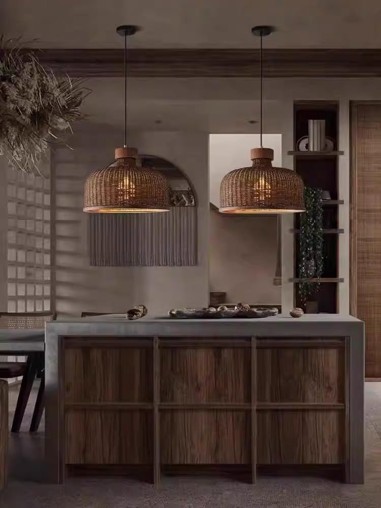 Hand Woven Rattan Pendant Lighting