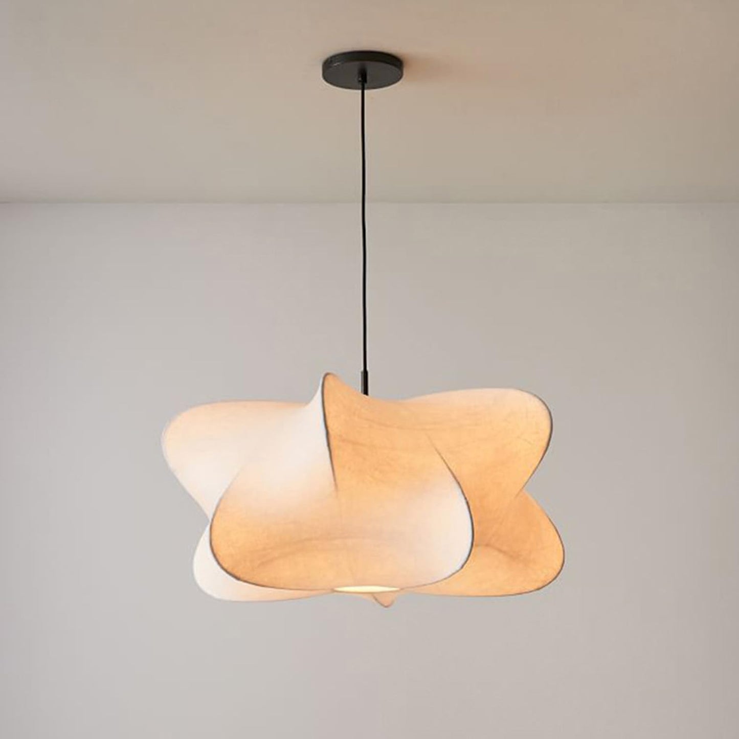 White Fabric Pendant
