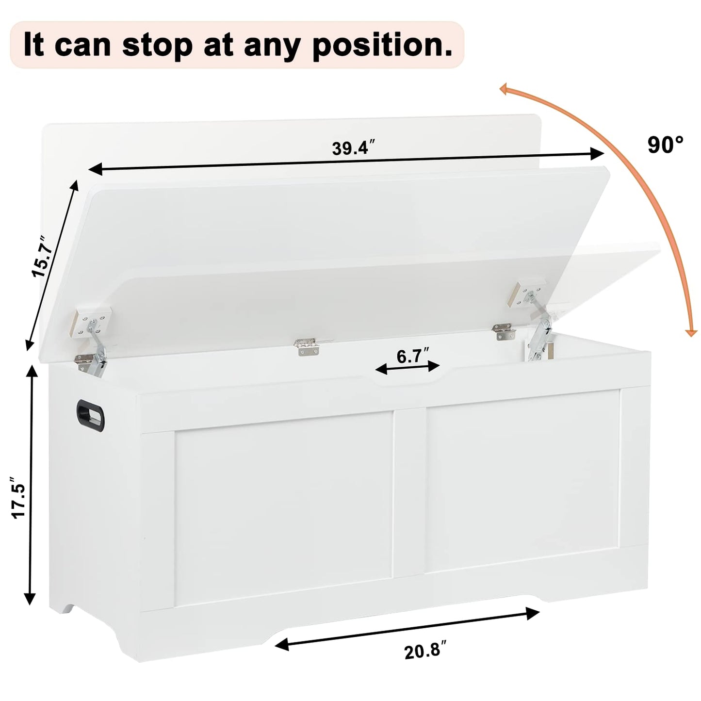 Timberer 47.2" Wooden Extra Large Storage Trunk
