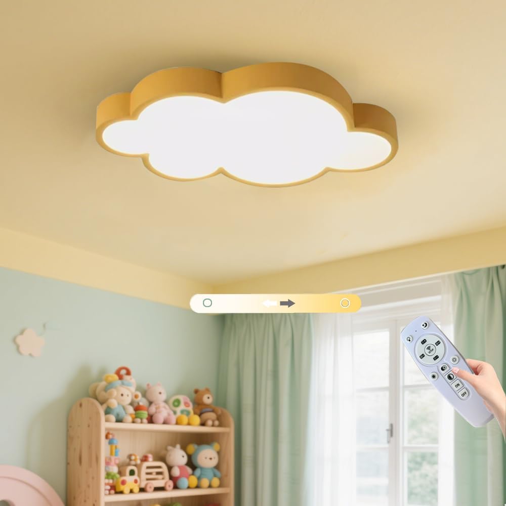 Cloud Shape Led Ceiling Light, with Remote Control