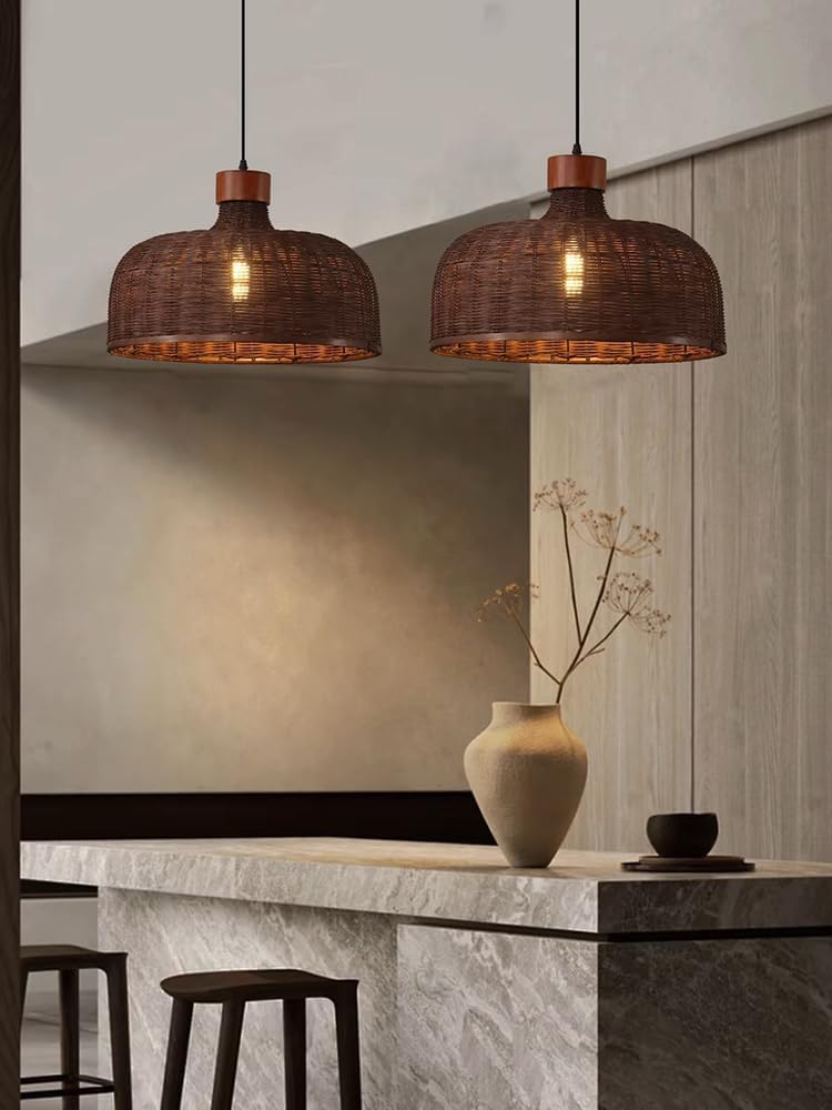 Hand Woven Rattan Pendant Lighting