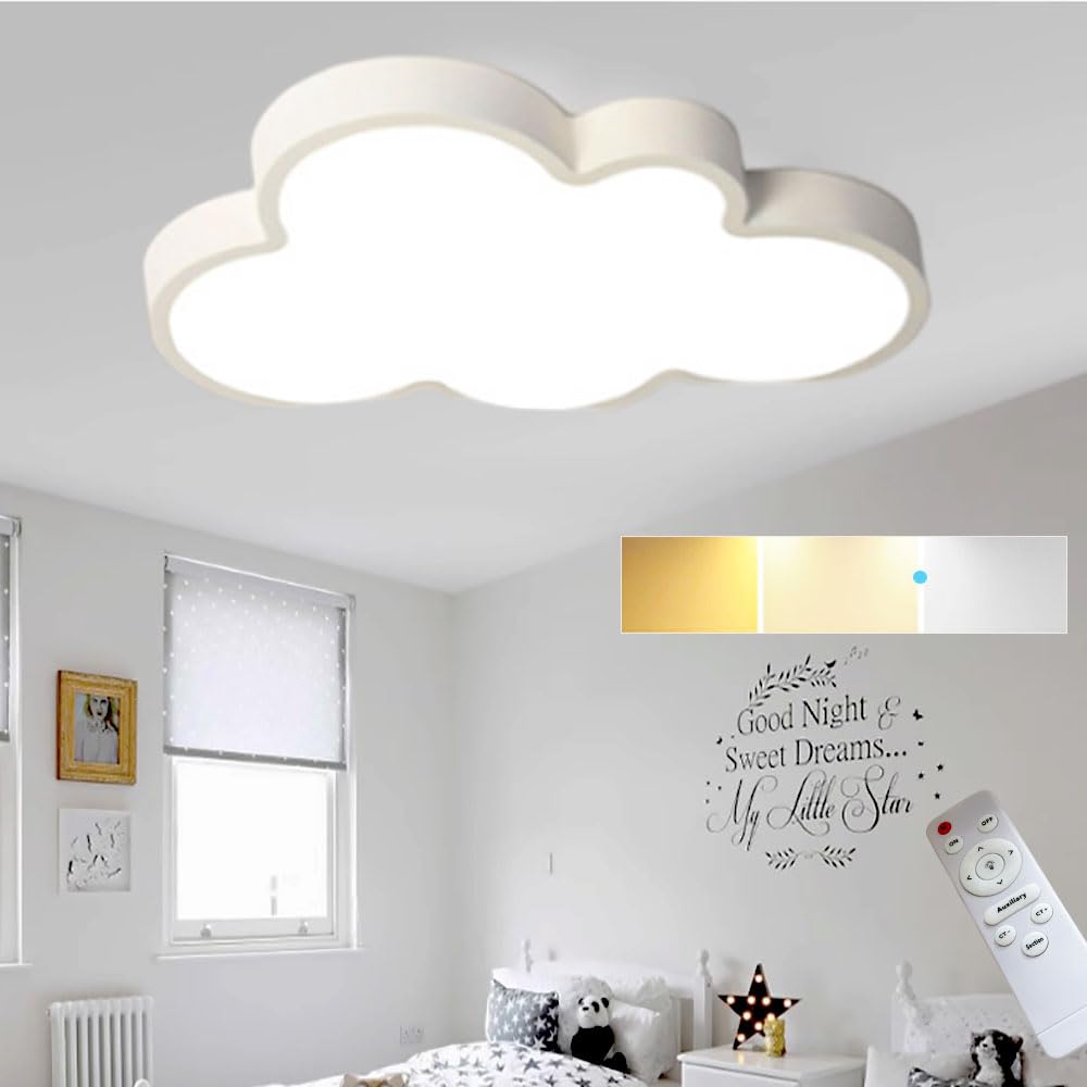 Cloud Shape Led Ceiling Light, with Remote Control