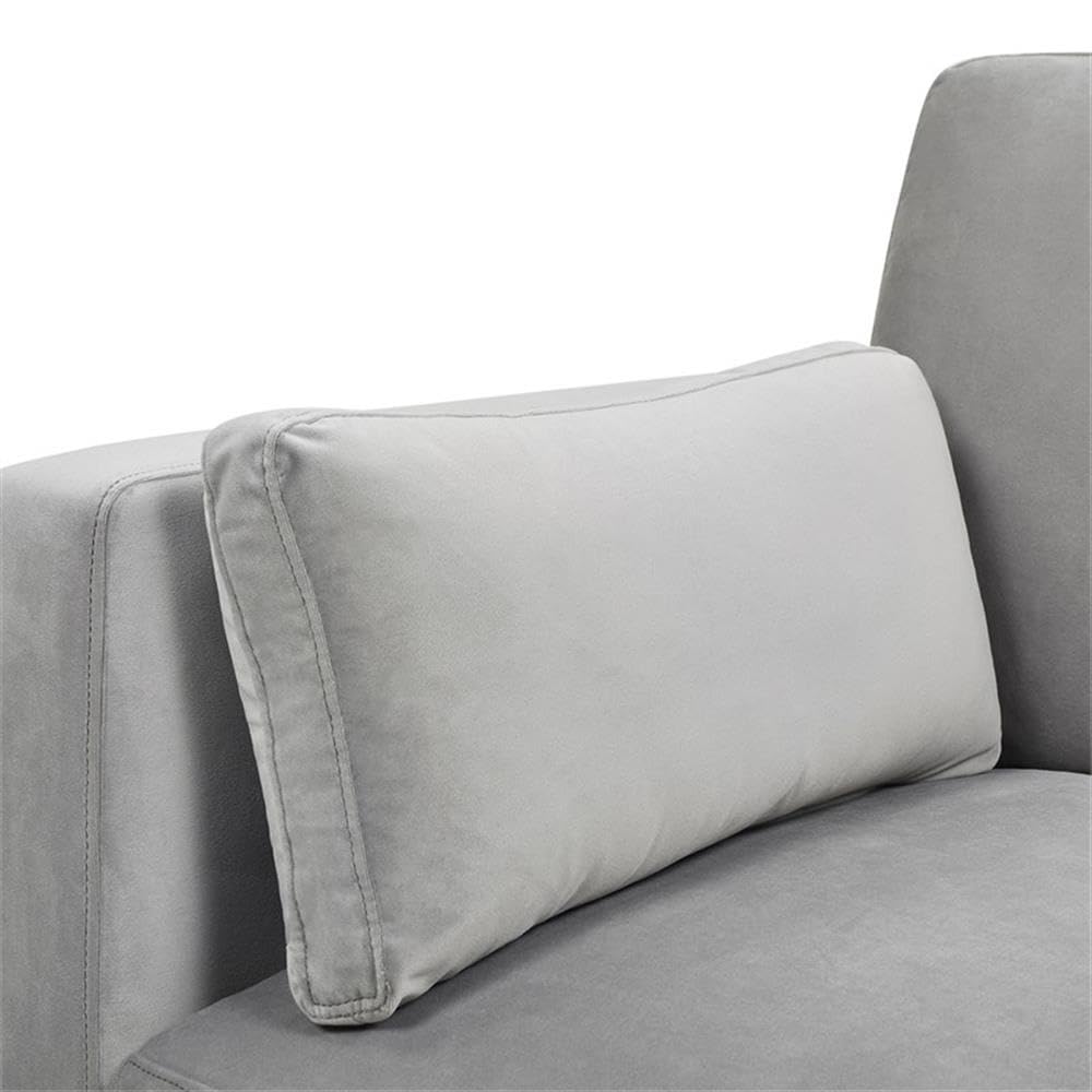36" Modern Arm Chair, Performance Velvet