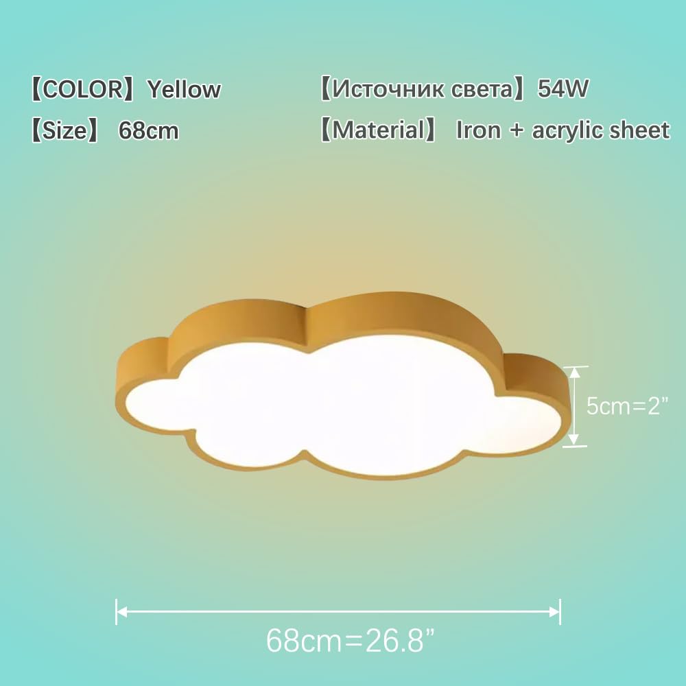 Cloud Shape Led Ceiling Light, with Remote Control