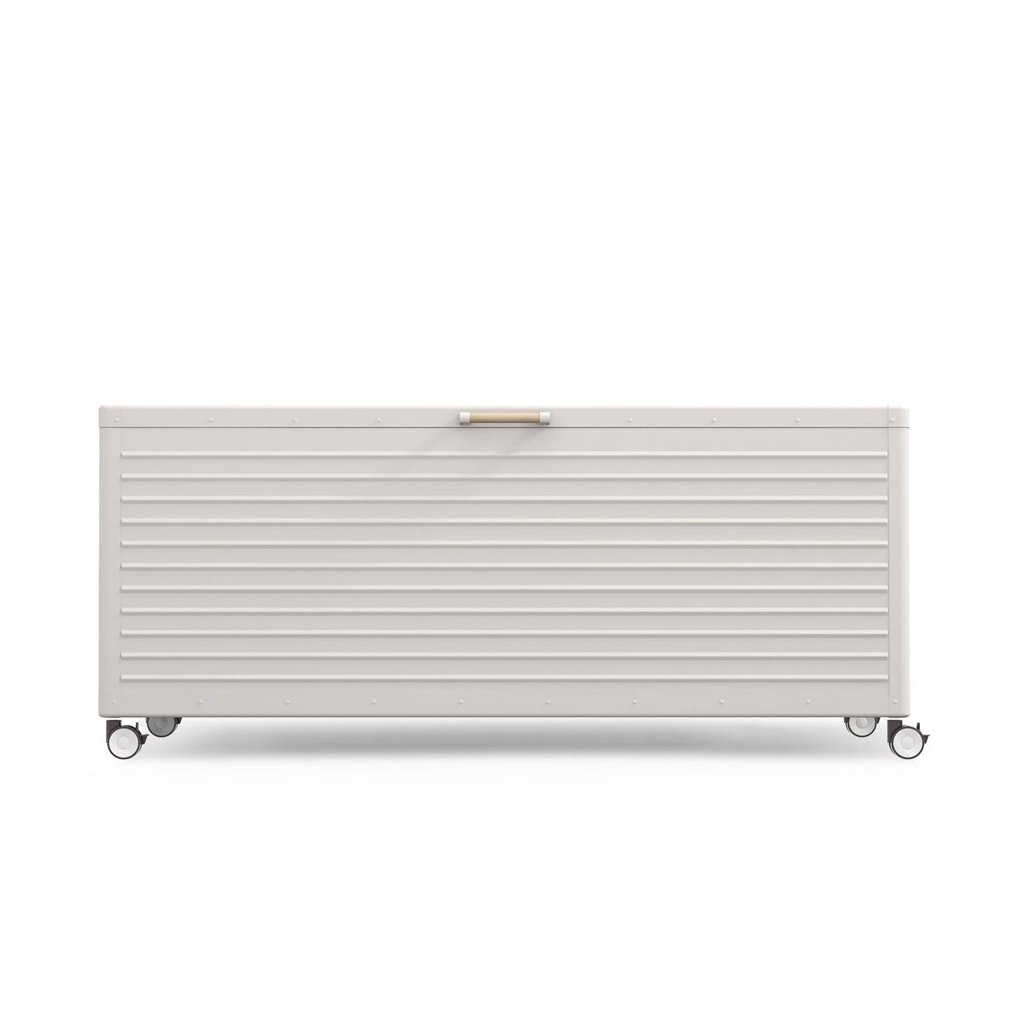 Waterproof Outdoor Storage Box with Wheels & Soft-Close Lid