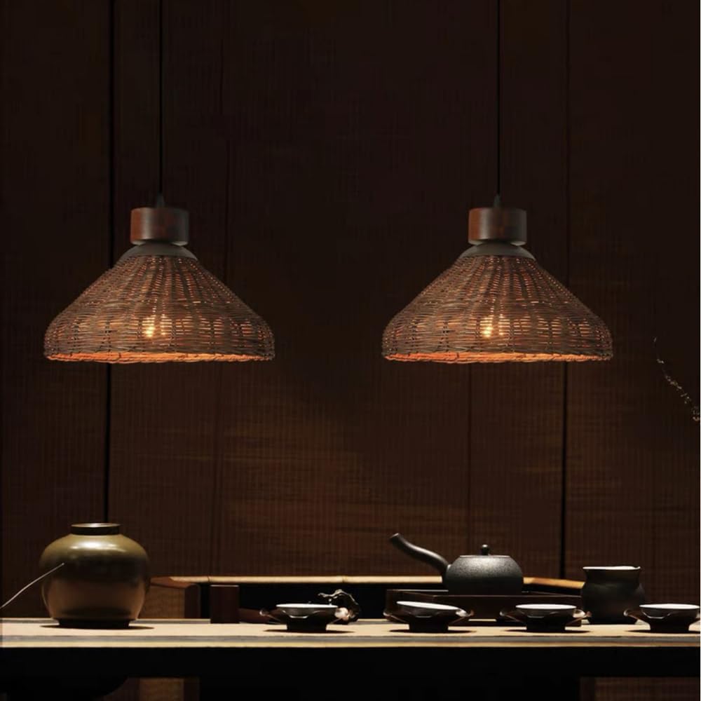 Hand Woven Rattan Pendant Lighting