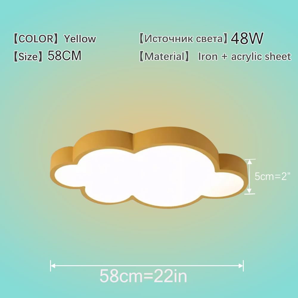 Cloud Shape Led Ceiling Light, with Remote Control