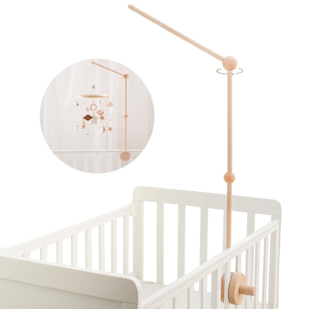 Plush Safari Animal Baby Mobile for Crib