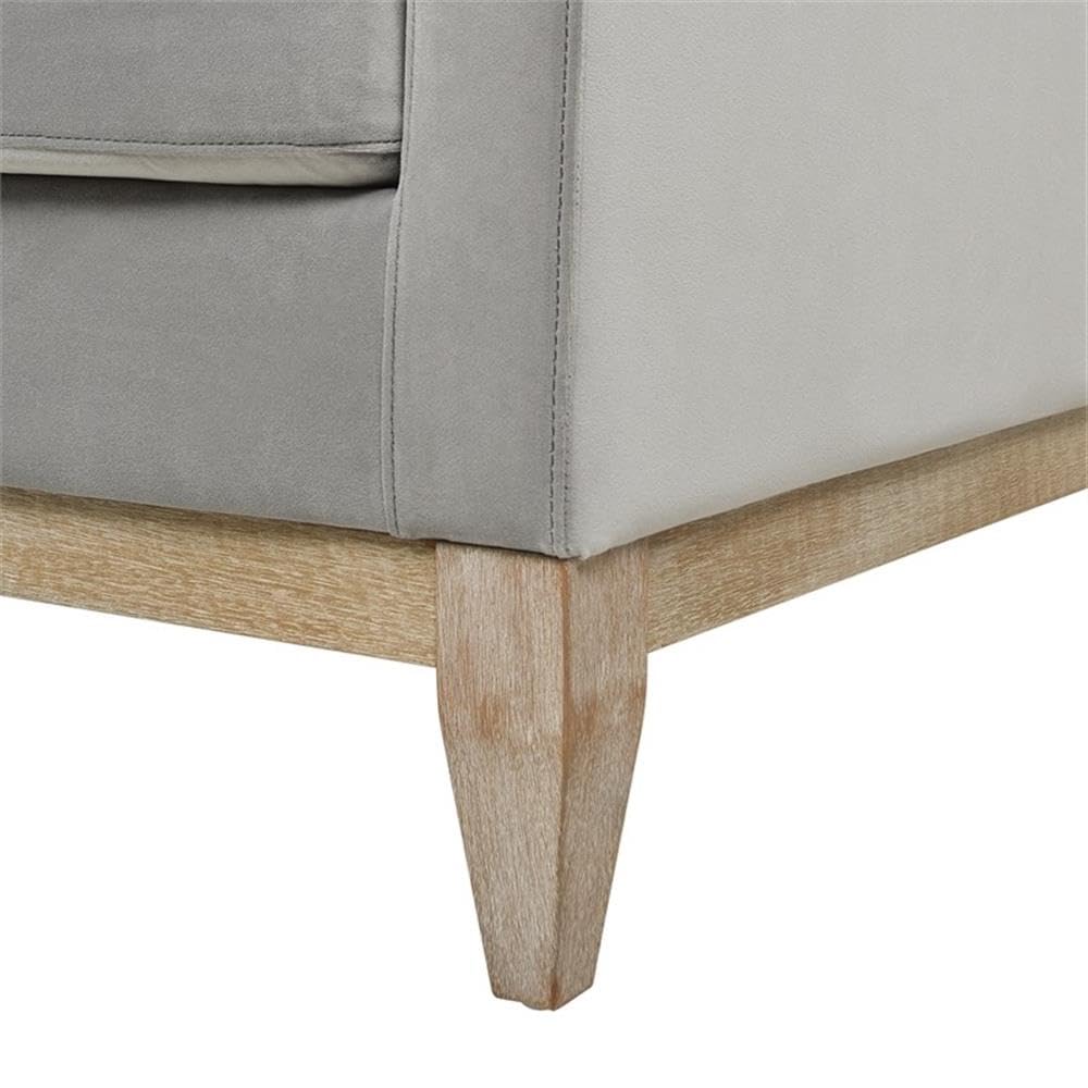 36" Modern Arm Chair, Performance Velvet