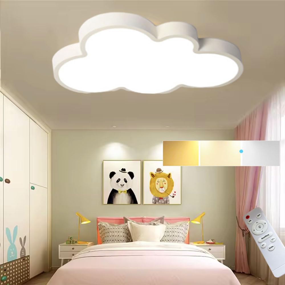 Cloud Shape Led Ceiling Light, with Remote Control