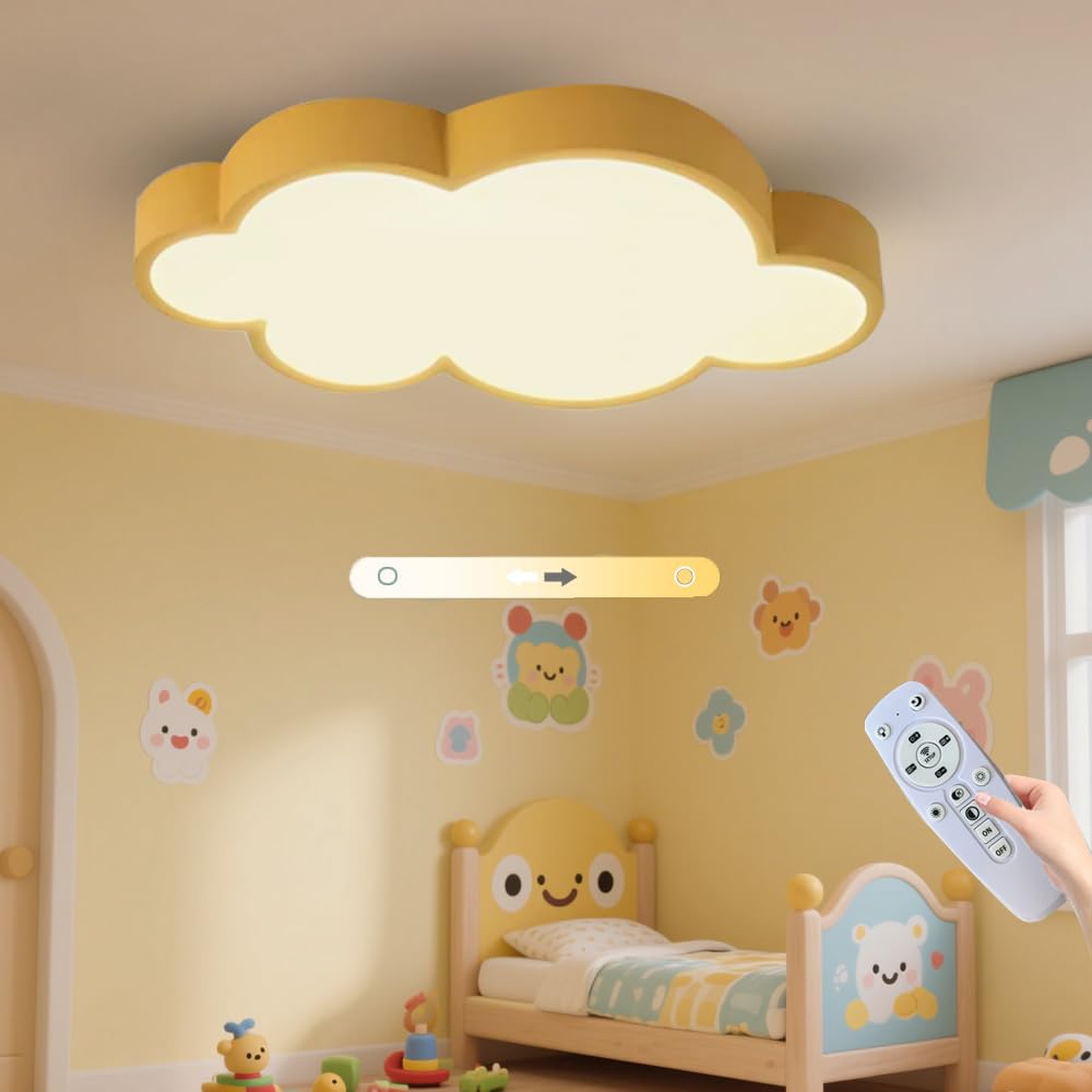 Cloud Shape Led Ceiling Light, with Remote Control
