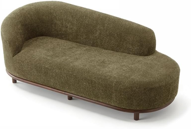 Bouclé Chaise Lounge Sofa