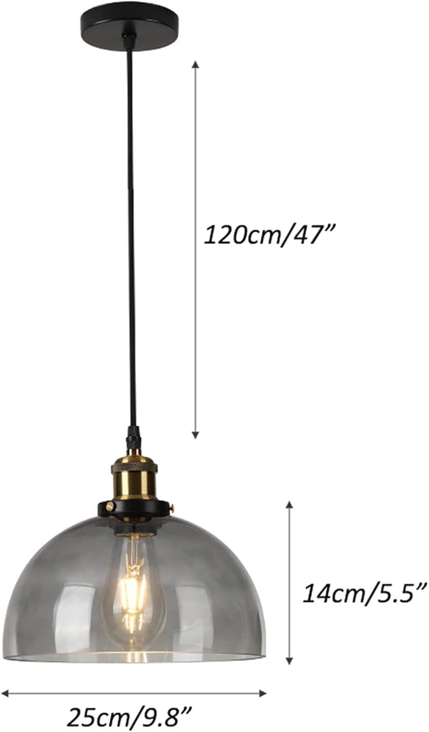 Industrial Vintage Round Pendant Lighting