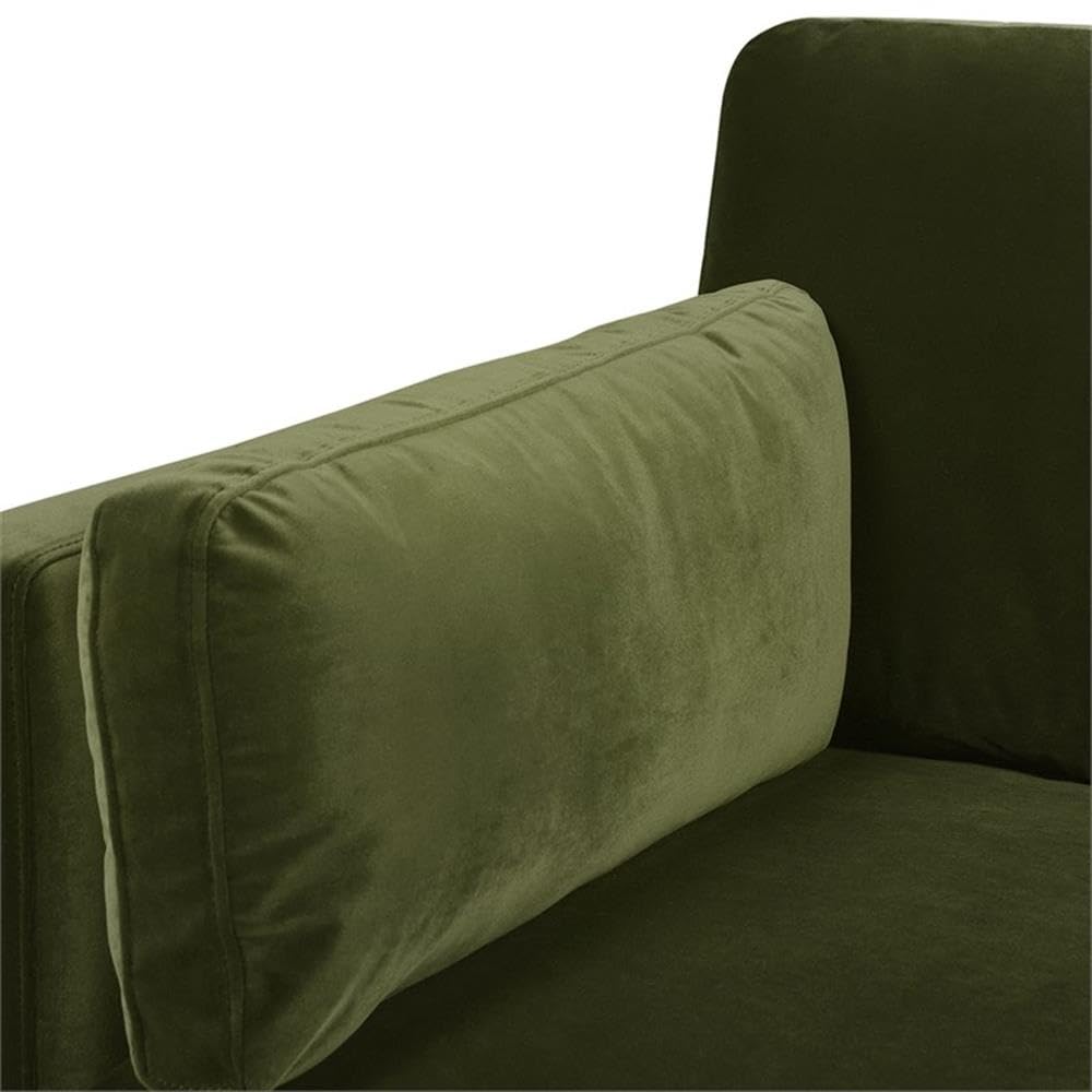 36" Modern Arm Chair, Performance Velvet
