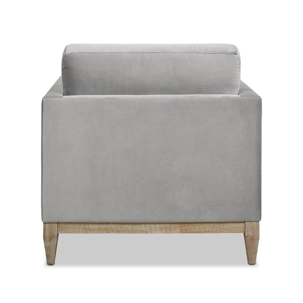 36" Modern Arm Chair, Performance Velvet