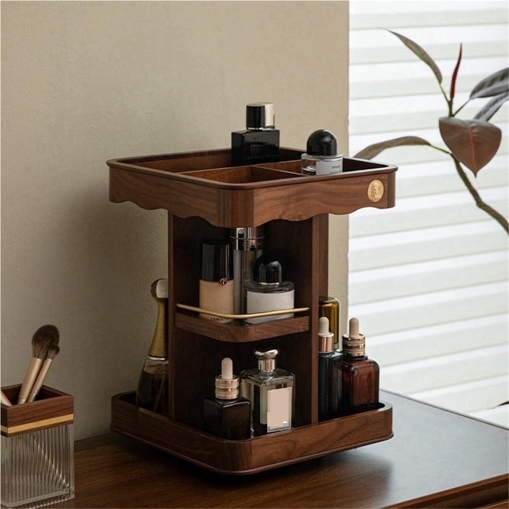 Rotating 360° Spinning Adjustable Bamboo Organizer