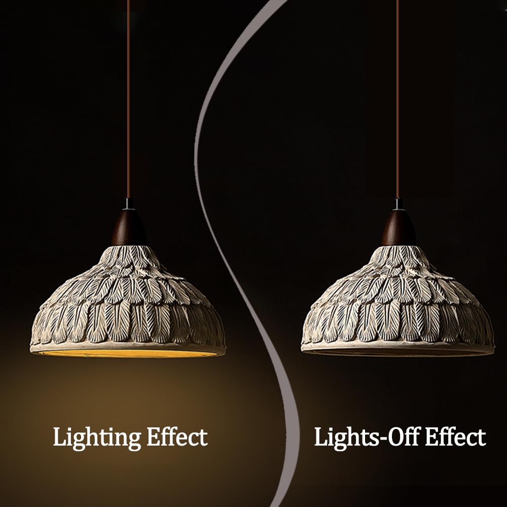 Retro Concrete Pendant Light Fixture