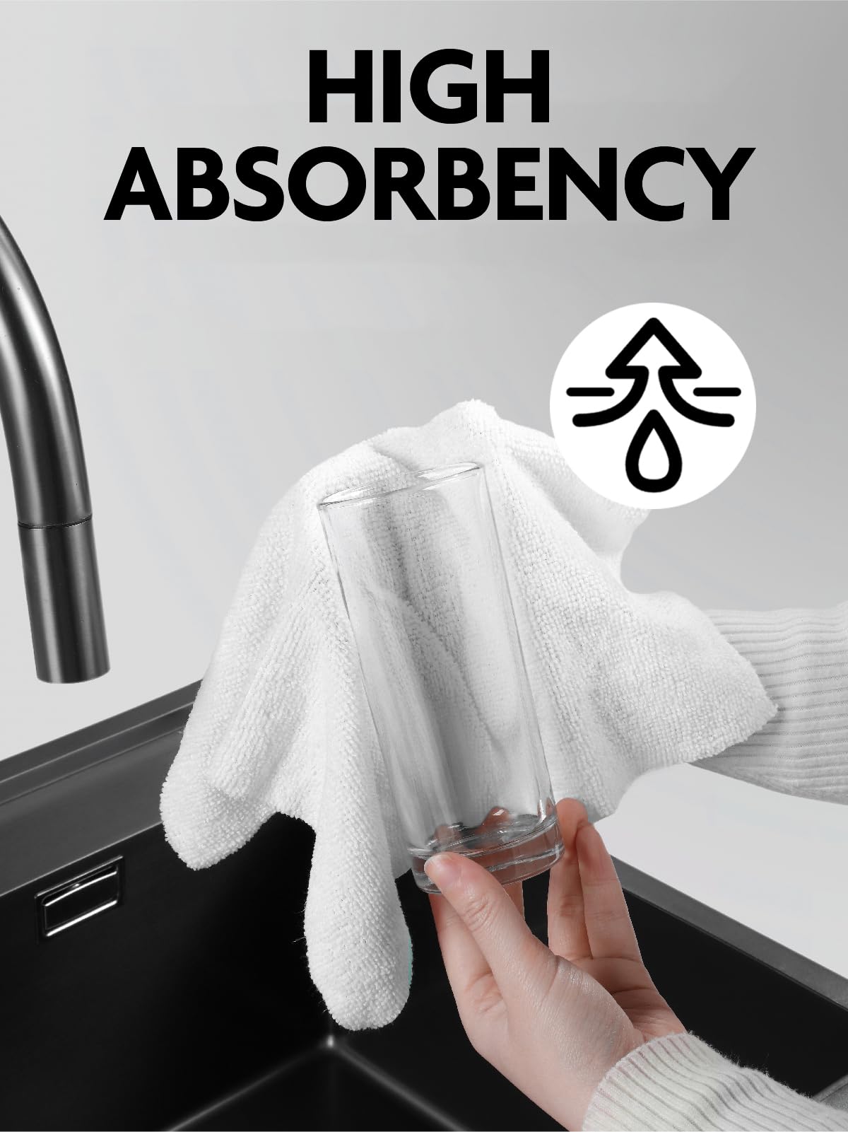Fantasticlean Microfiber Cleaning Cloth Roll -60 Pack, Tear Away Microfiber Towels, 12" x 12", Reusable, Washable, Scratch Free, Ultra Absorbent Dishcloth for All-Around Cleaning (Beige & Tan)