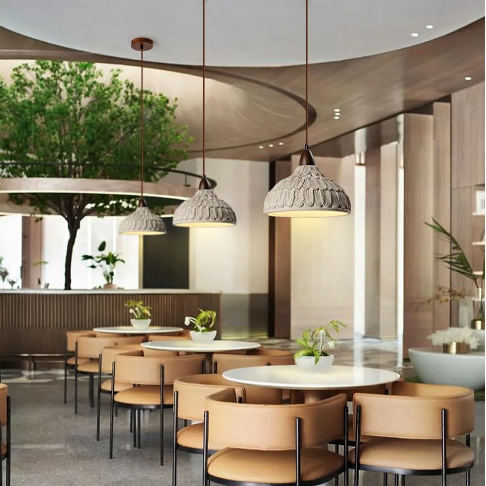 Retro Concrete Pendant Light Fixture