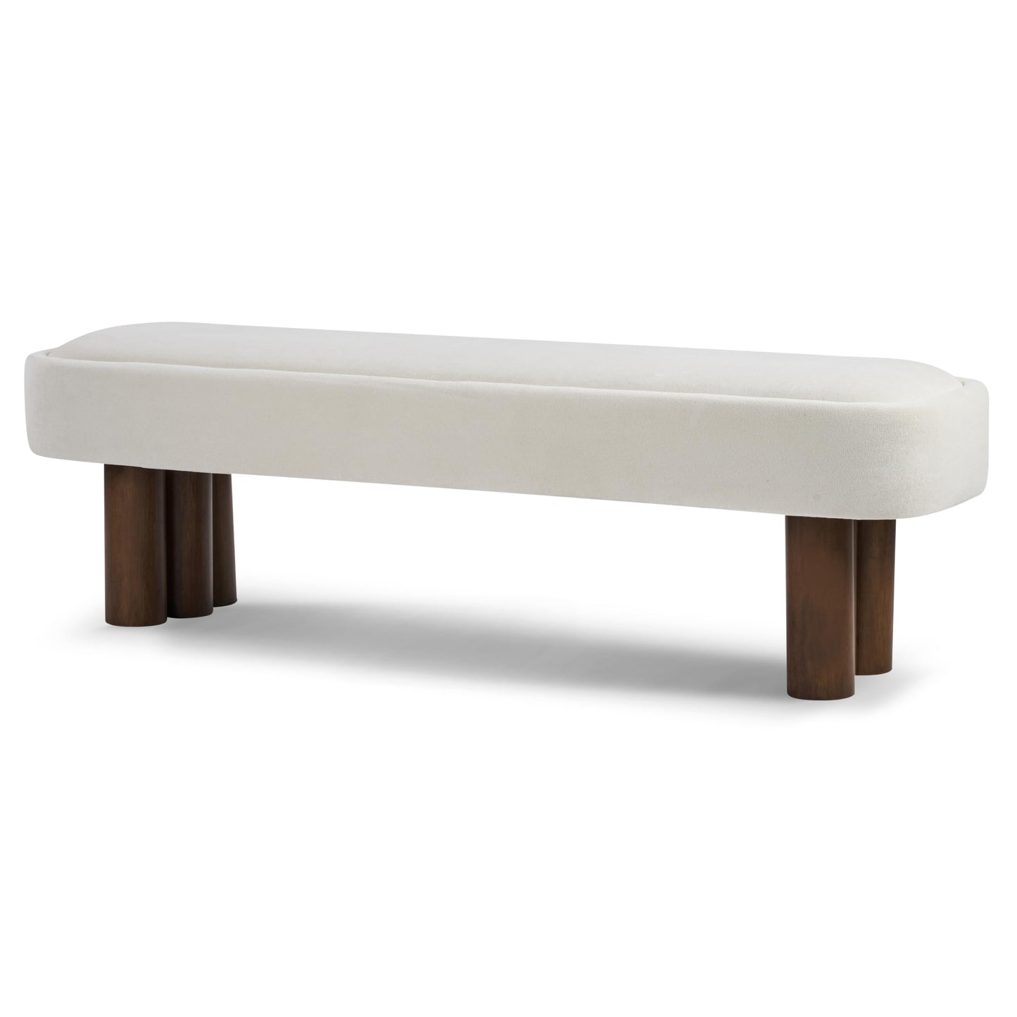 51.5" Bench with Walnut-Finished Legs