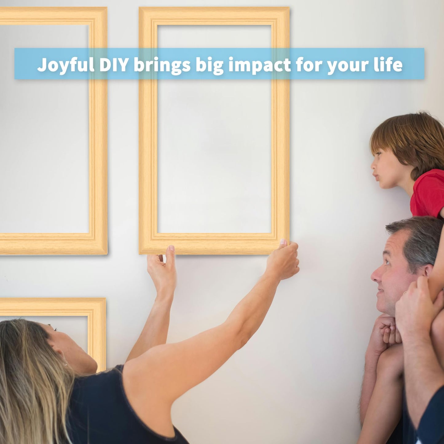 Pre-Cut Wall Molding Set of 6 pcs, Ready-to-Assemble Wainscoting Panels