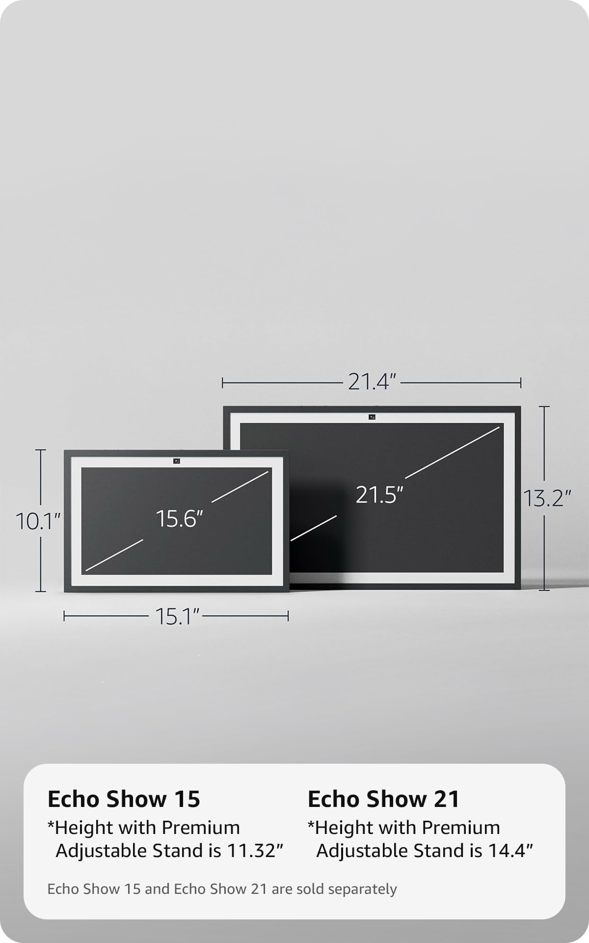 Amazon Echo Show 21 (newest model), Full HD 21" kitchen hub for home organization, with built-in Fire TV, Designed for Alexa+