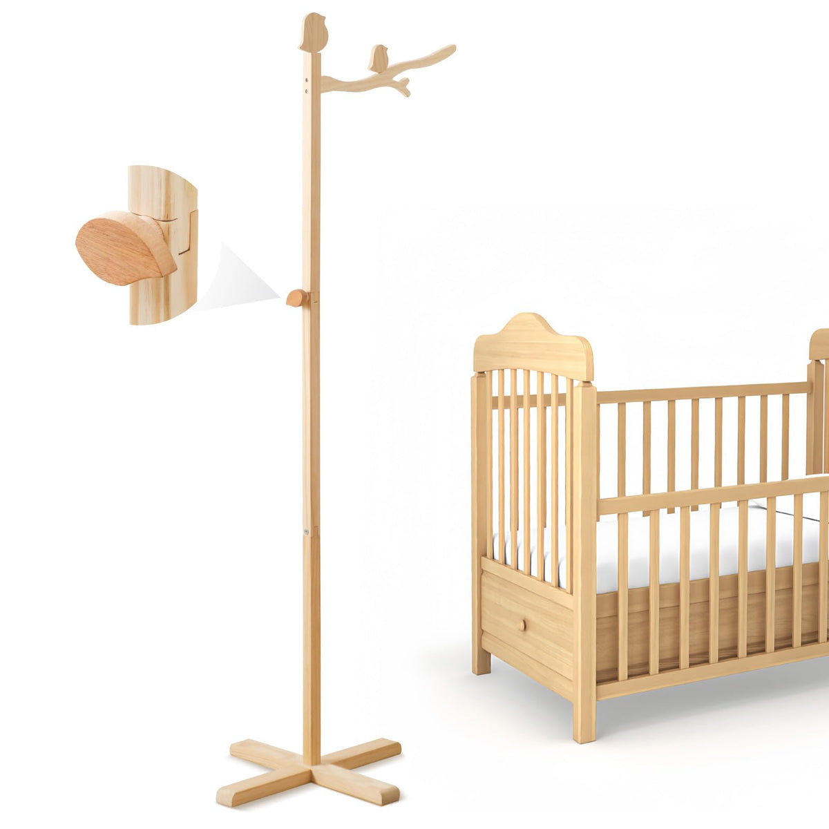 Plush Safari Animal Baby Mobile for Crib