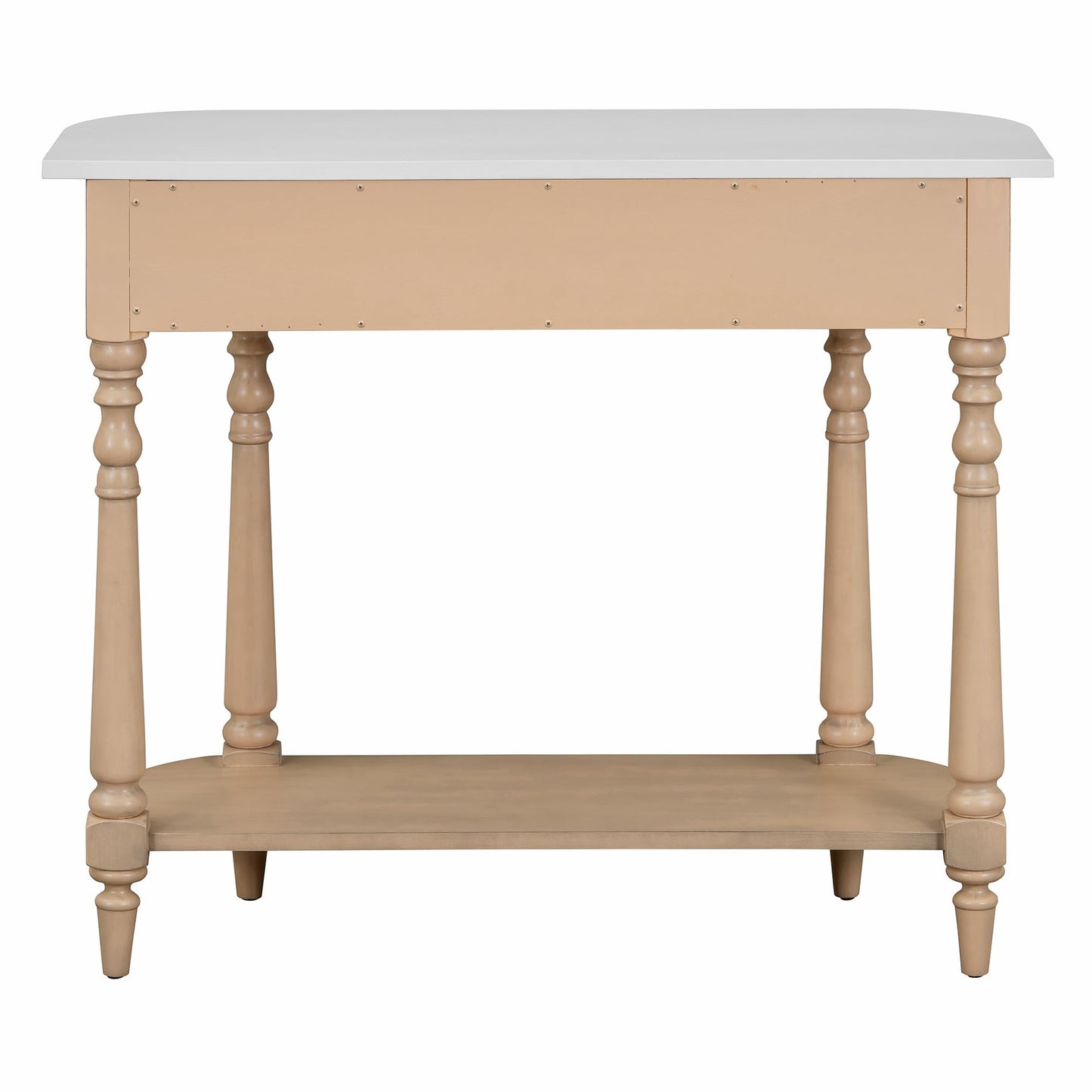 36-Inch Retro Console Sofa Table with Drawer & Storage Shelf