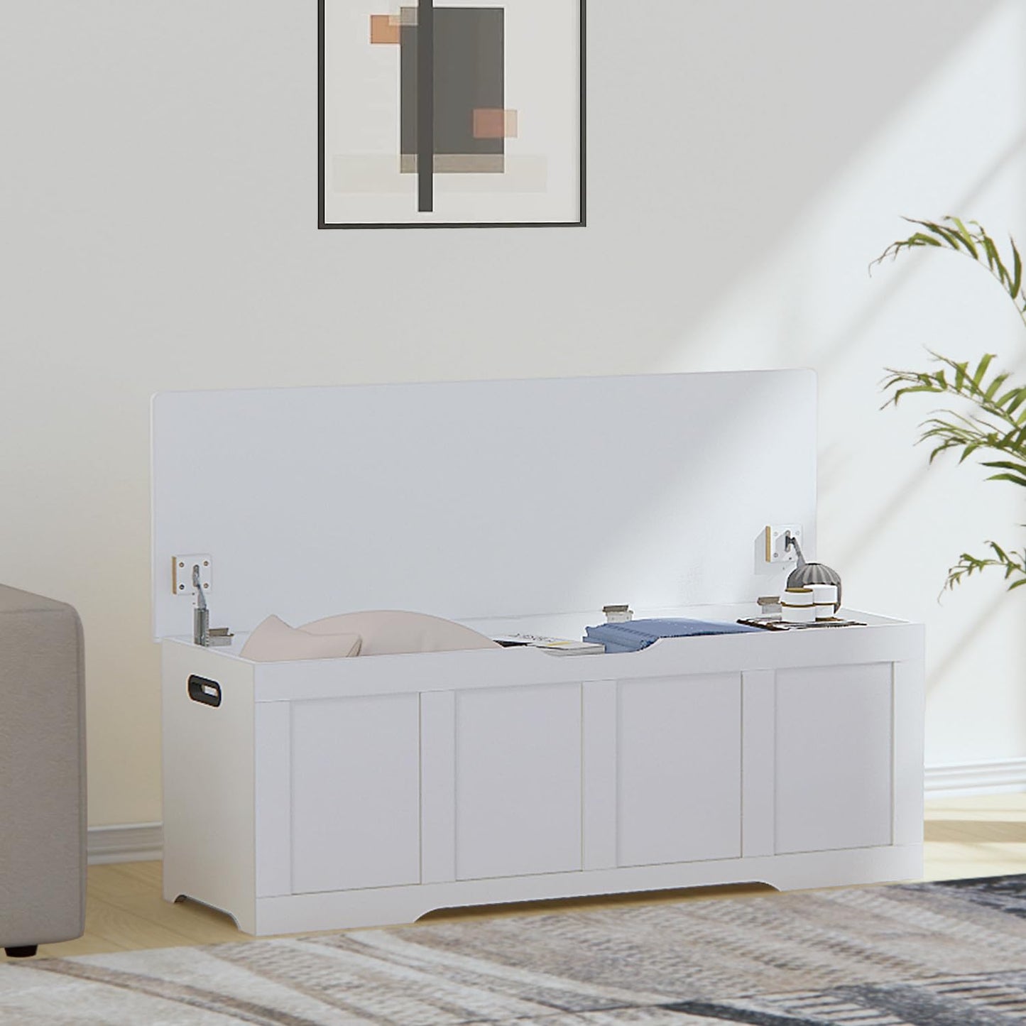 Timberer 47.2" Wooden Extra Large Storage Trunk