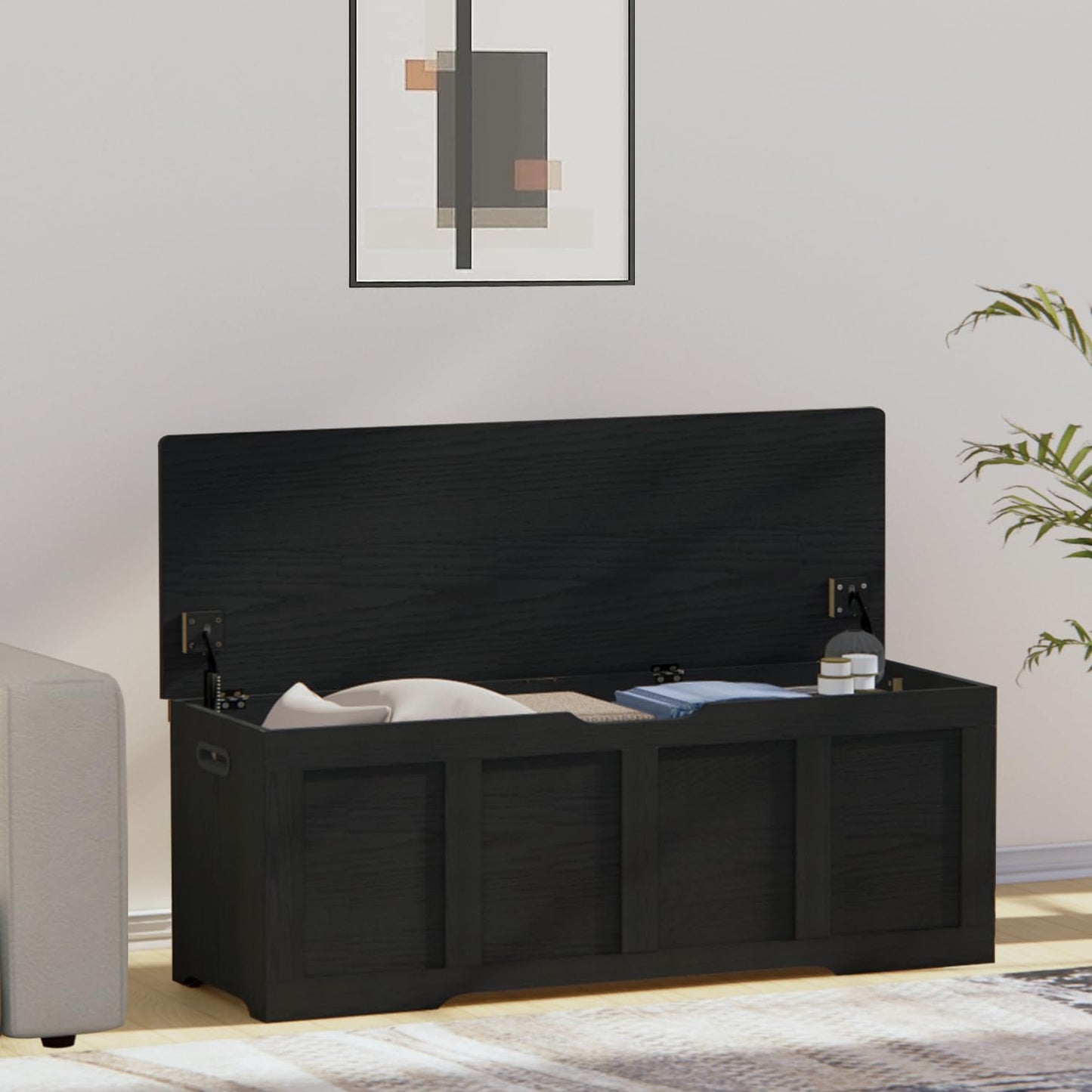 Timberer 47.2" Wooden Extra Large Storage Trunk