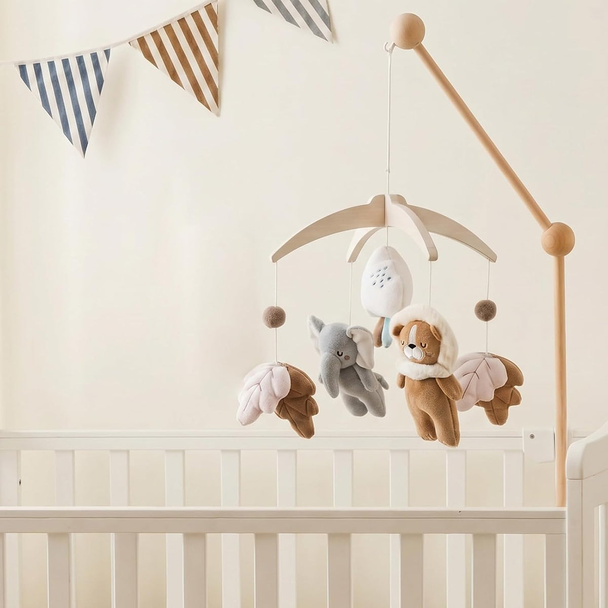 Plush Safari Animal Baby Mobile for Crib